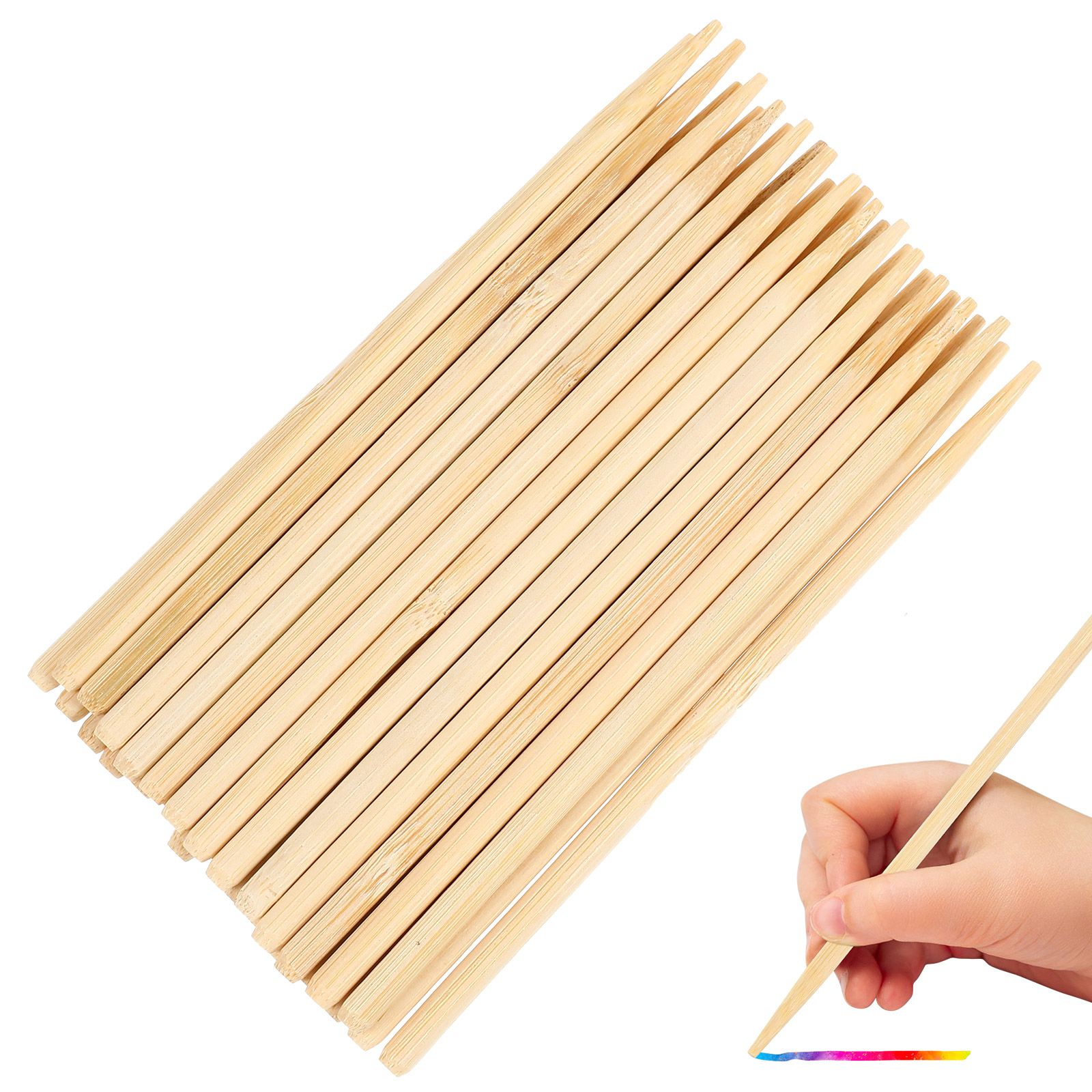 Woodworking For Kids - 30 Adet Ahşap Çizik Boyama Bambu