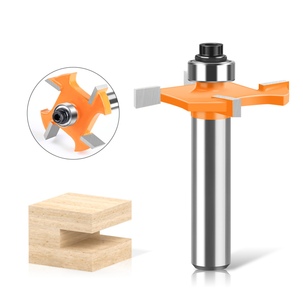 Router Bits For Woodworking - 4 Kanatlı T Kanal Freze Ucu