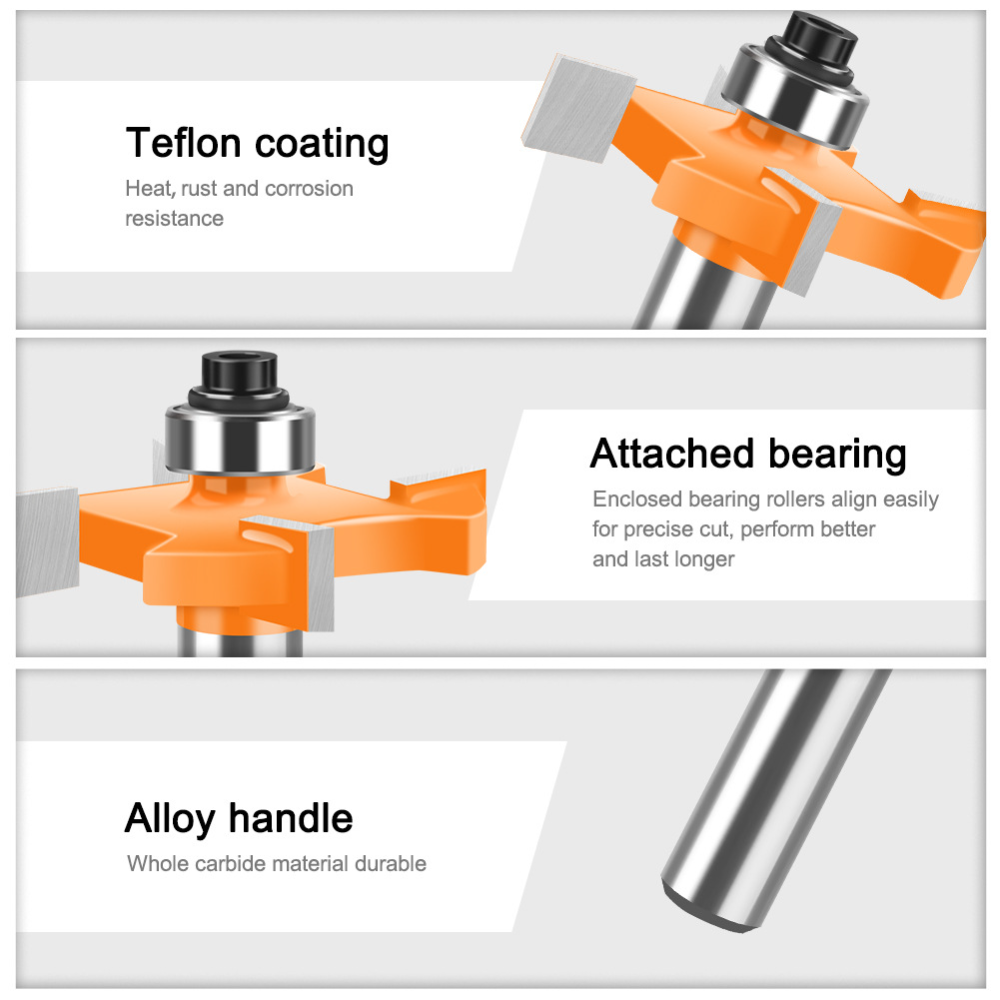 4 Kanatlı T Kanal Freze Ucu 1/ - Router Bits For Woodworking incelemesi ve fiyatı