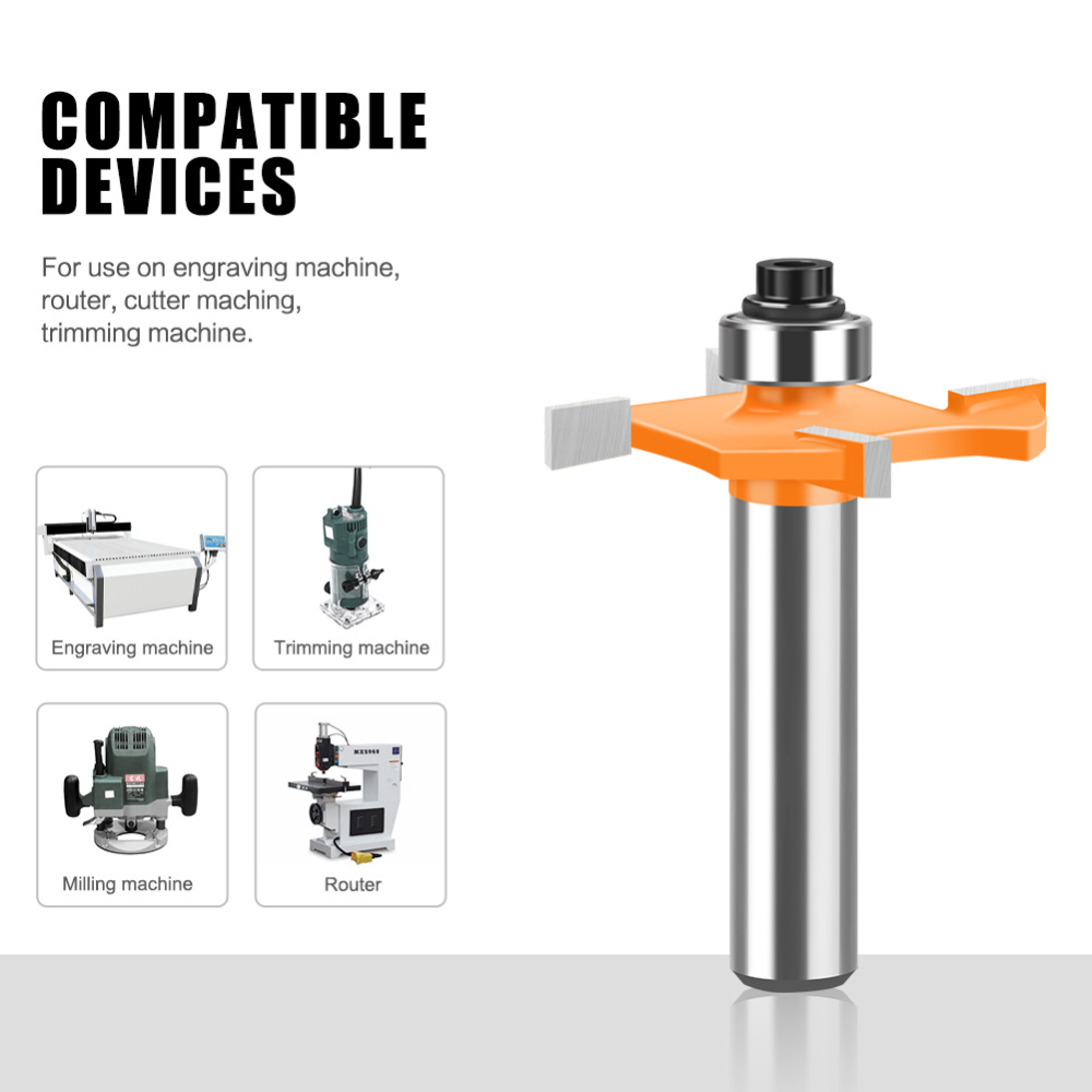 4 Kanatlı T Kanal Freze Ucu 1/ - Router Bits For Woodworking incelemesi ve fiyatı