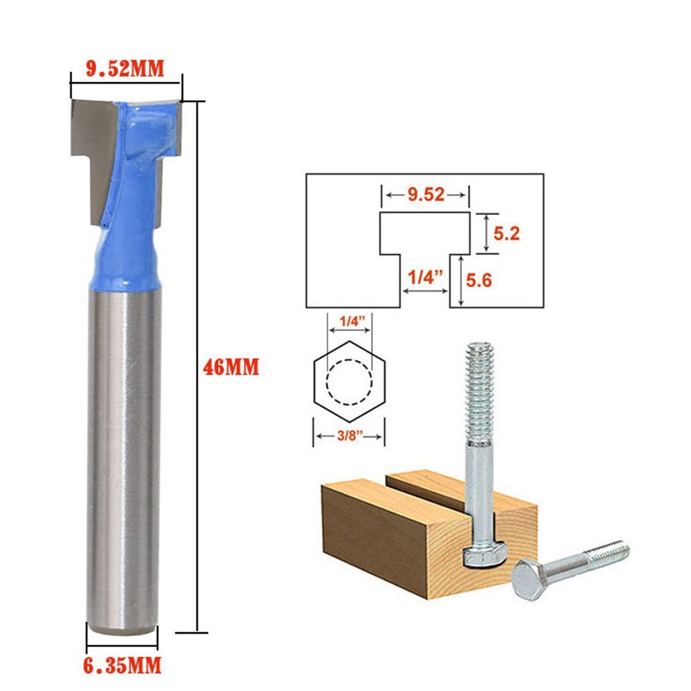 A11I 1/4 inç Shank T-Yuvası Ke - Router Bits For Woodworking incelemesi ve fiyatı