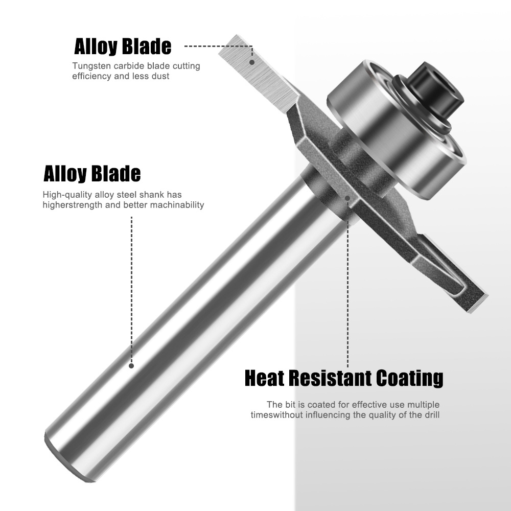 1/4-1/2 İnç Saplı Bilyalı Rulm - Router Bits For Woodworking incelemesi ve fiyatı
