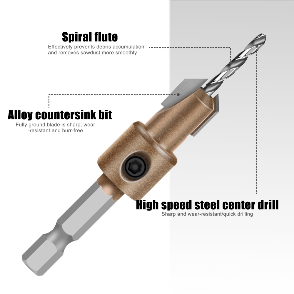 Altıgen Şaftlı Ahşap Havşa Mat - Woodworking Drill Bits incelemesi ve fiyatı